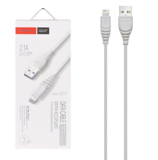 کابل تبدیل usb به لایتنینگ ترانیو مدل S2 طول 2 متر