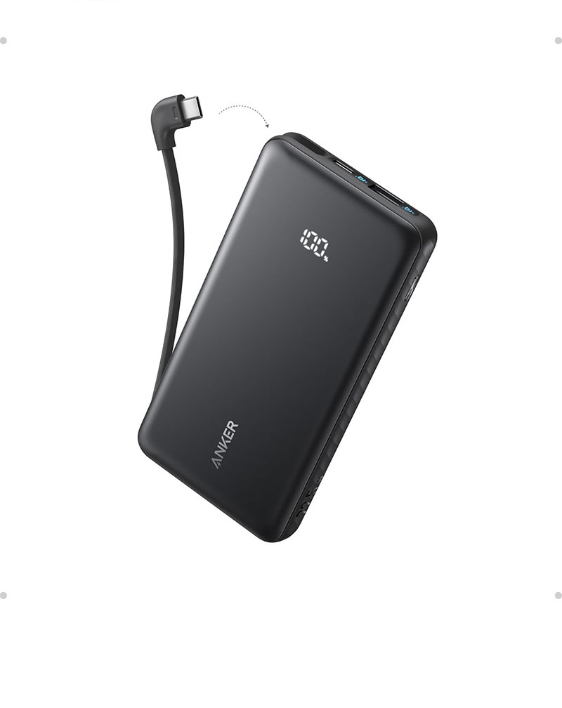 پاوربانک انکر Anker Zolo Power Bank 10k 22.5W Slim Travel مدل A110D