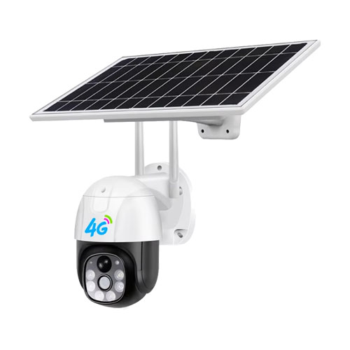 Wireless rotating solar SIM card camera