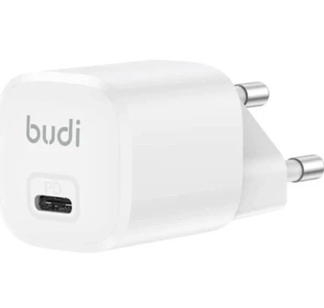 شارژر 20 وات بودی مدل Budi AC017EW با خروجی USB-C