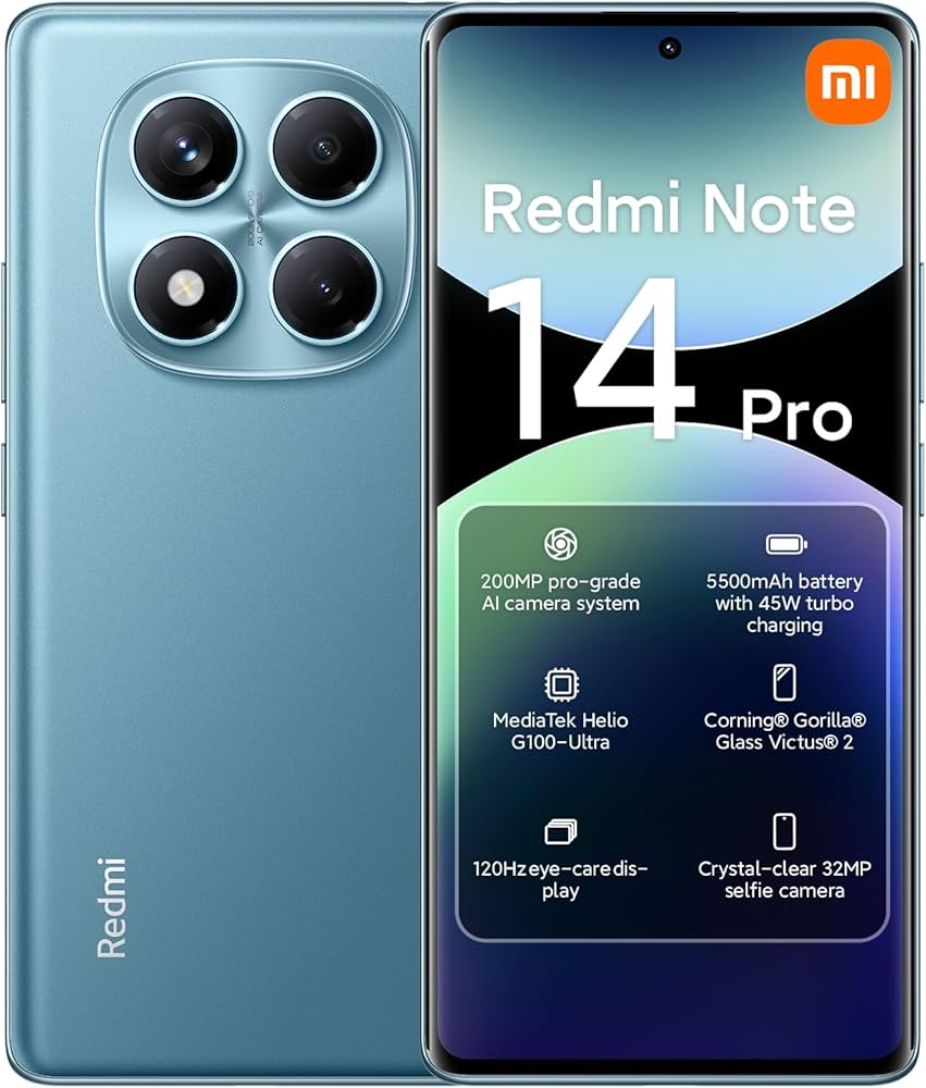 گوشی شیائومی Redmi Note 14 Pro 4G رجیسترشده دو سیمکارت 256 گیگابایت با رم 8 گیگابایت- بدون شارژر