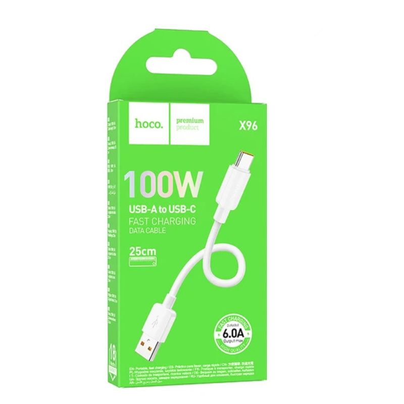 کابل هوکو Hoco X96 100W USB to USB -C Cable 25CM